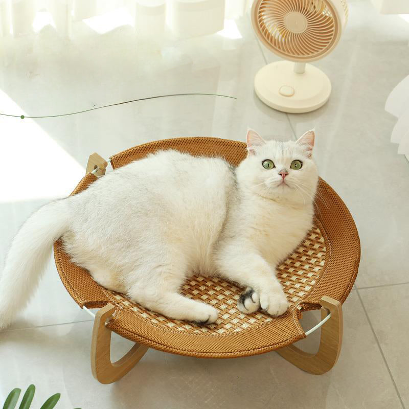 Woven Rattan Pet Hammock