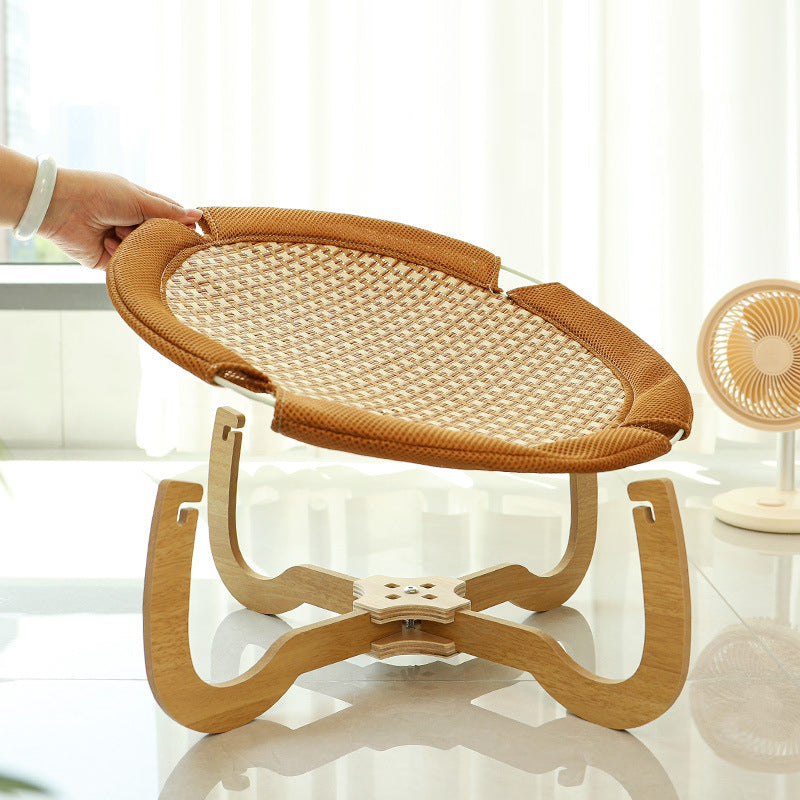 Woven Rattan Pet Hammock