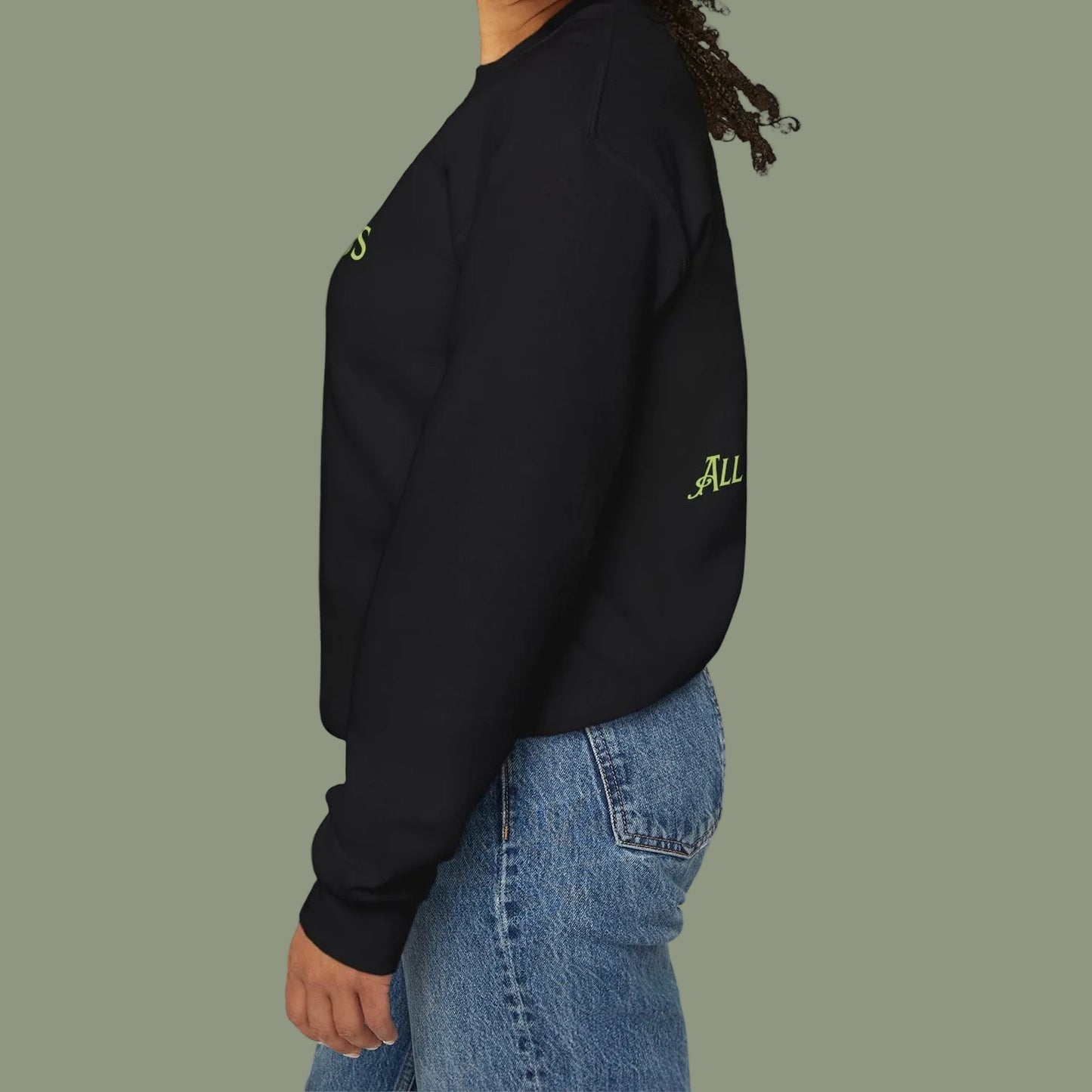 All In Gods Hands Christian Crewneck Sweatshirt,  Pullover, Cozy Spiritual Hoodie