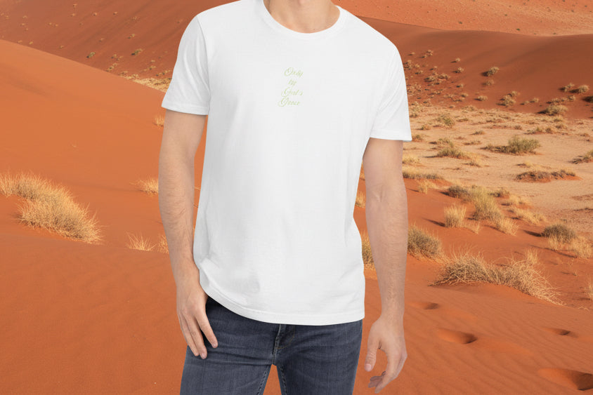 Only By Gods Grace Unisex T-Shirt | Faith-Based Christian Tee | Inspirational Scripture Shirt
