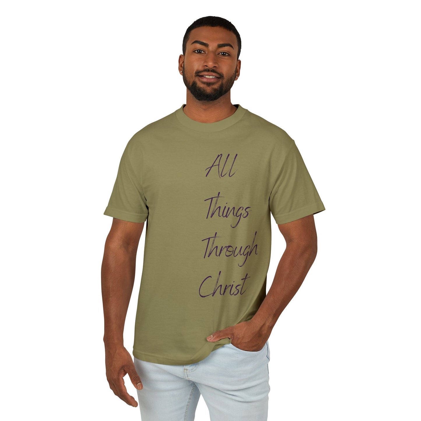 Faith-Inspired Unisex Tee | All Things Through Christ T-Shirt