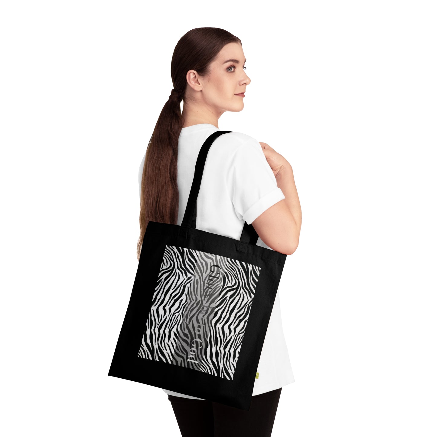 Zebra Stripe Organic Cotton Tote Bag –  Eco Shopper