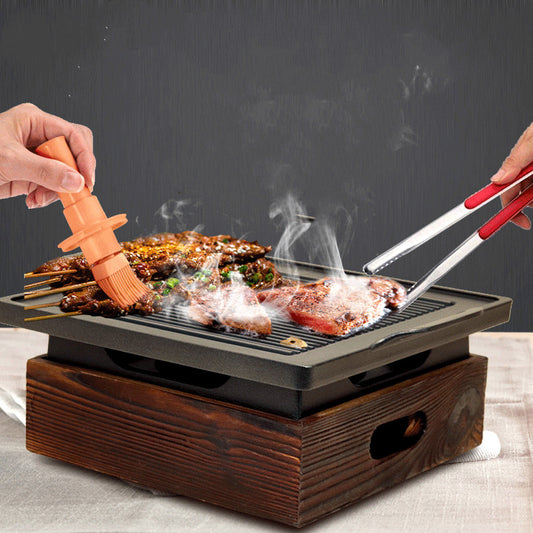 Wooden Hibachi Pan Grill