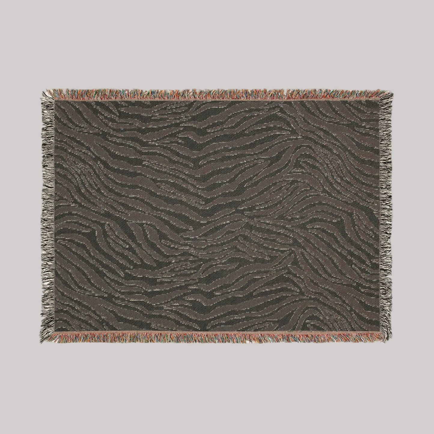 Zebra Stripes Woven Blanket – Cozy Animal Print Throw for Living Room & Bedroom