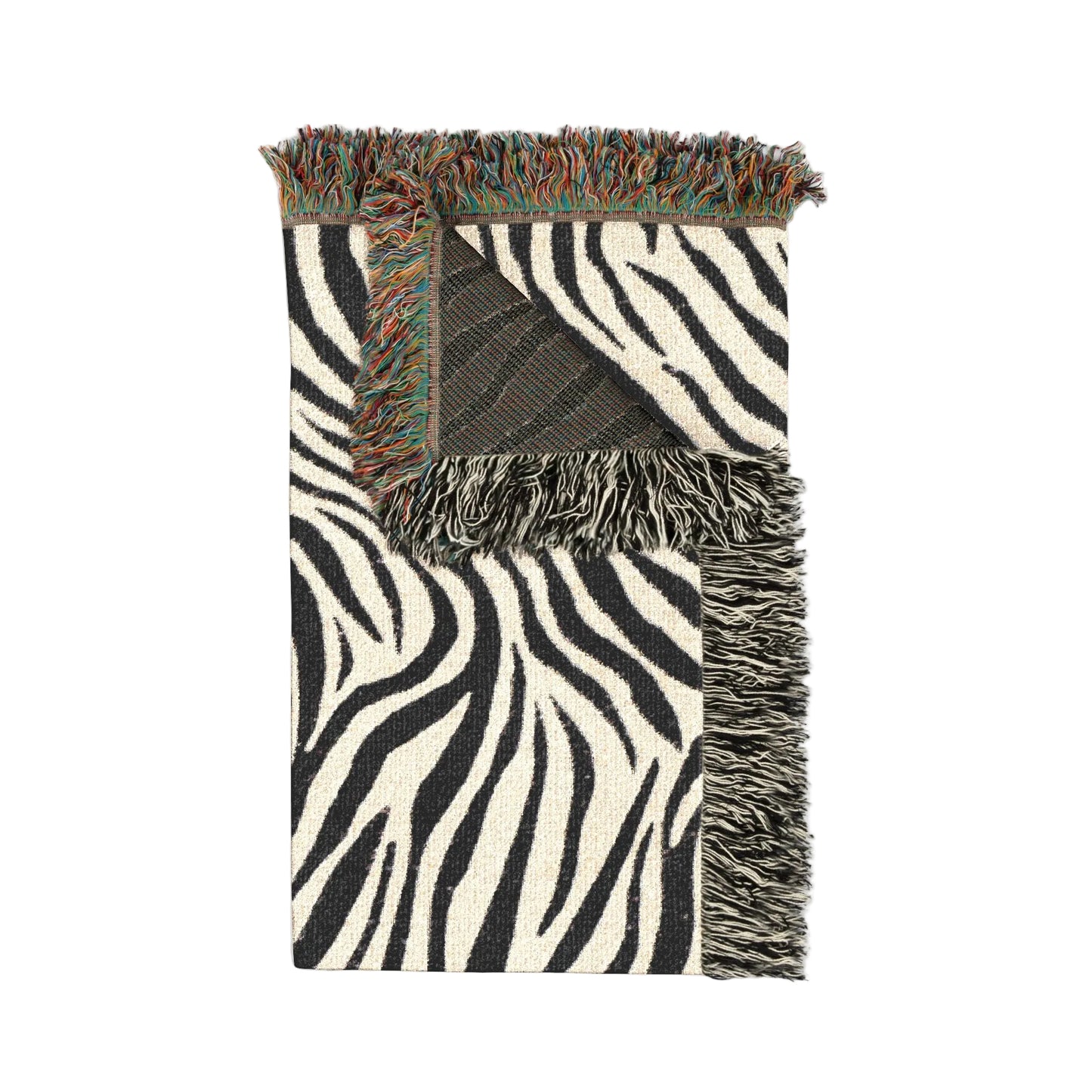 Zebra Stripes Woven Blanket – Cozy Animal Print Throw for Living Room & Bedroom