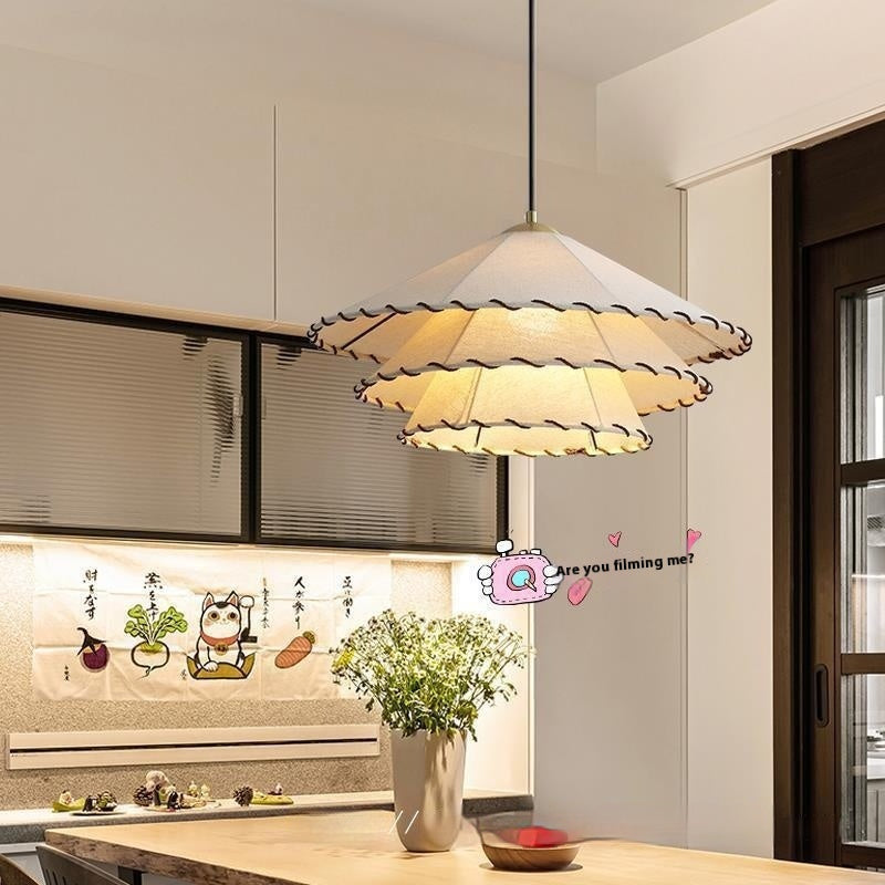 Japanese-style Fabric Chandelier