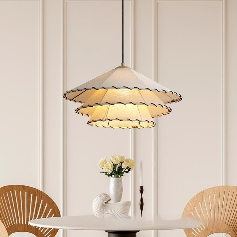 Japanese-style Fabric Chandelier