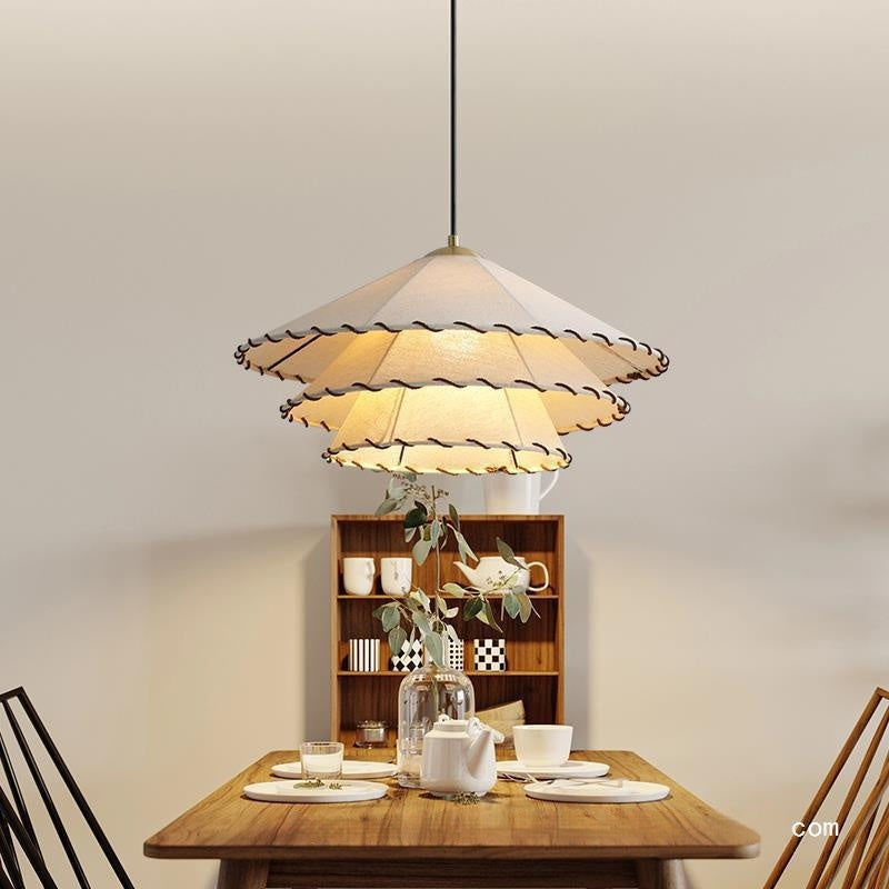 Japanese-style Fabric Chandelier