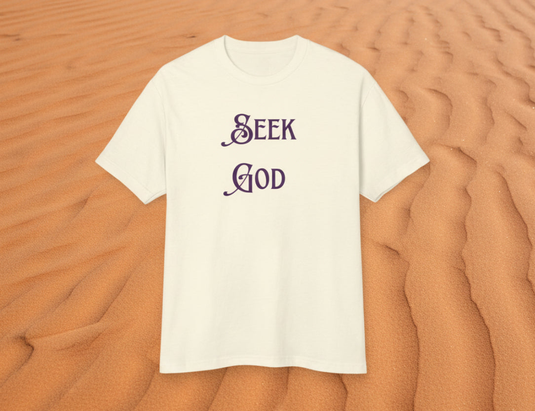 Seek God Shirt | 100% Cotton Unisex Faith Based Christian T-Shirt unisex, Faith Based Tee, Bible Verse Shirt