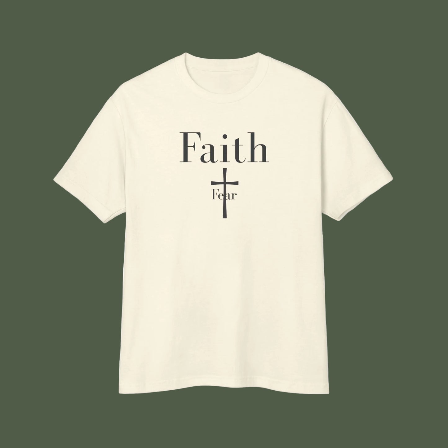 Faith Over Fear T-Shirt | Christian Graphic Tee | Bible Verse Shirt | Spiritual Quote Tee| Faith-Based Apparel