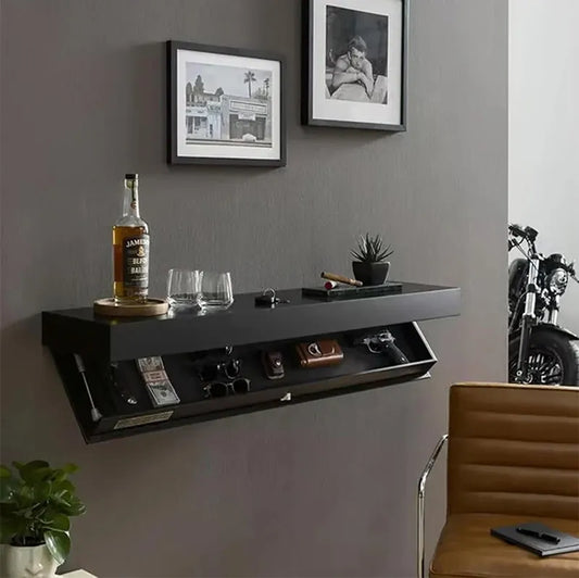 Wooden Compartment Floating Wall Shelves