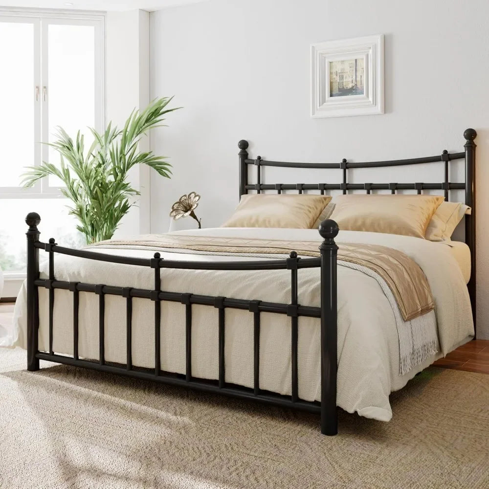 Queen Size Metal Platform Bed Frame
