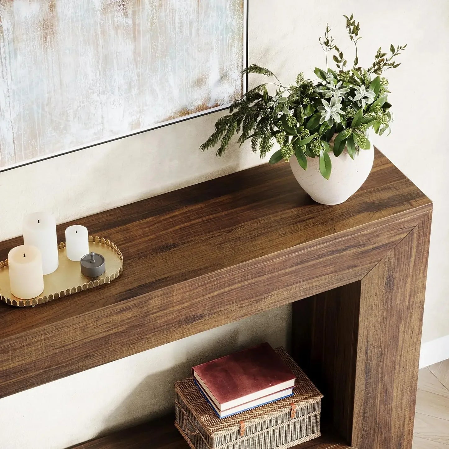 Wooden Entry Hallway Table