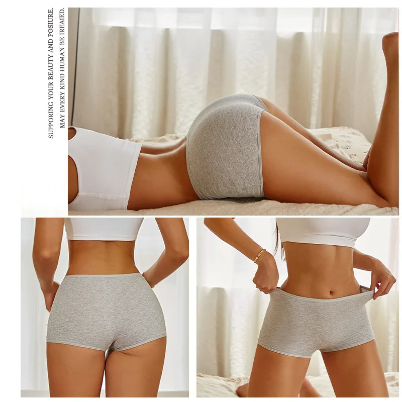 Women's Panties Cotton Seamless Sports Boxers