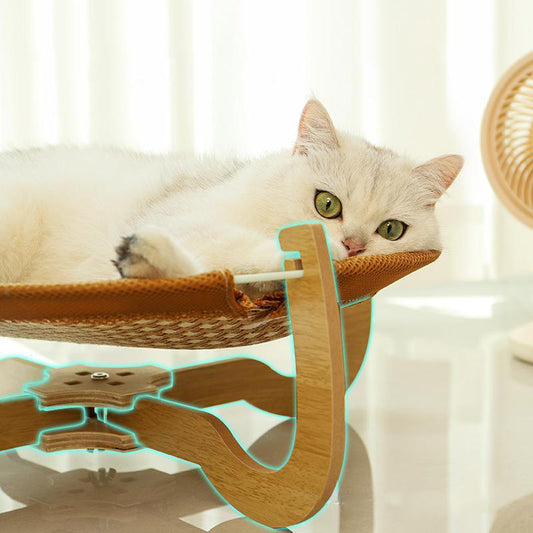 Woven Rattan Pet Hammock