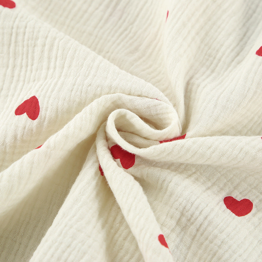 Heart Cotton Pajamas Two-piece