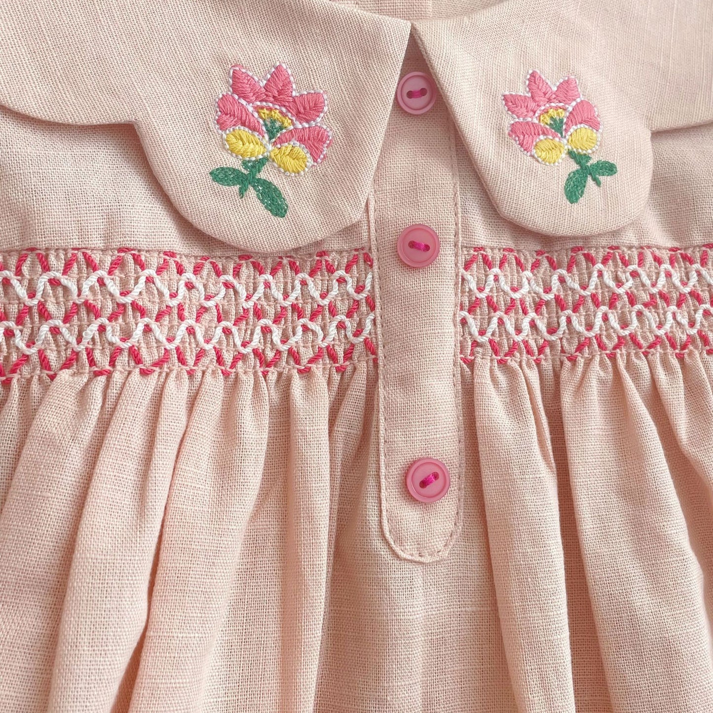 Flower Embroidered  Blouse